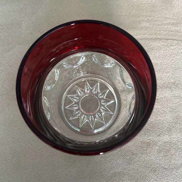 Glass US glass XLCR excelsior kings crown ruby stain sugar bowl base no lid - Picture 4 of 7